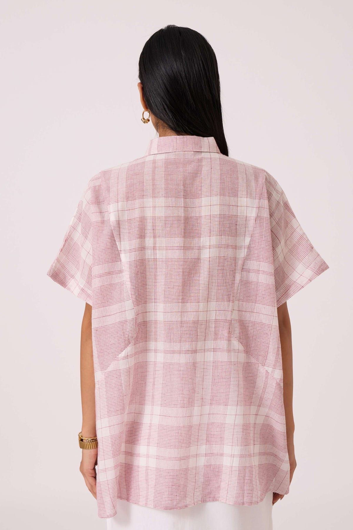 Sibyl Checkered Handwoven Shirt - image 13