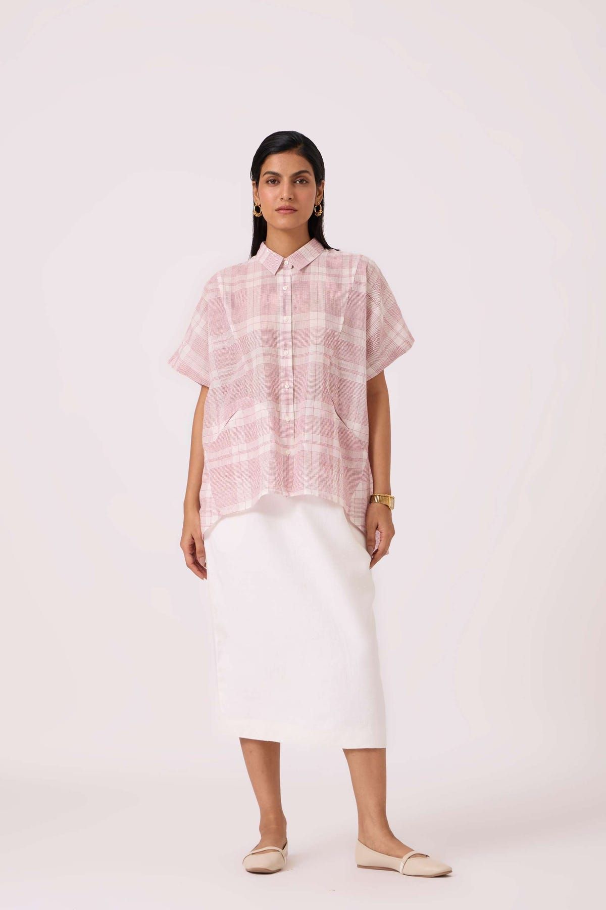 Sibyl Checkered Handwoven Shirt - image 3