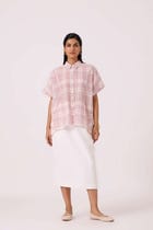Sibyl Checkered Handwoven Shirt view 3