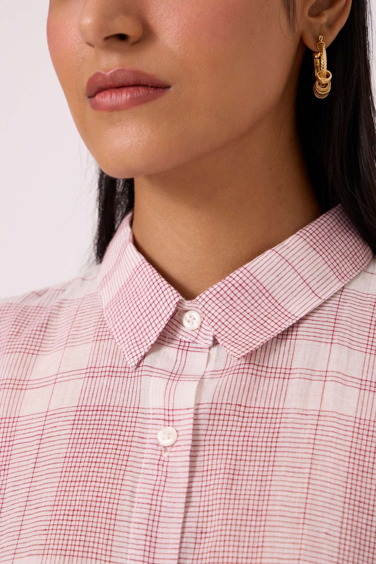 Sibyl Checkered Handwoven Shirt - image 5
