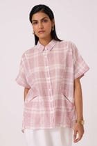 Sibyl Checkered Handwoven Shirt view 6