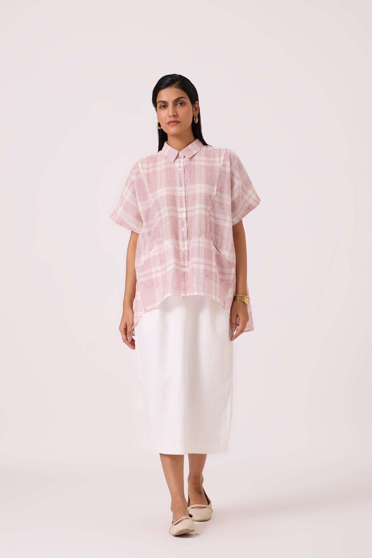 Sibyl Checkered Handwoven Shirt - image 8