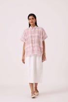 Sibyl Checkered Handwoven Shirt view 8