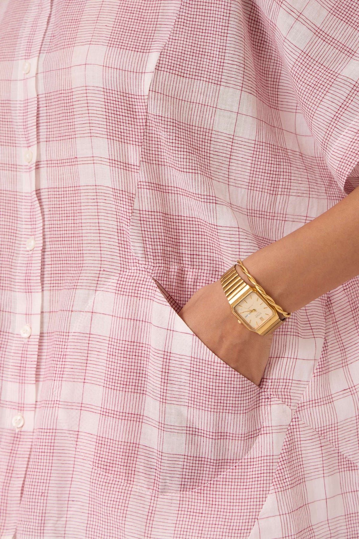 Sibyl Checkered Handwoven Shirt - image 10