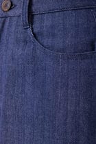 Katniss Blue Handwoven Denim Barrel Pants view 6