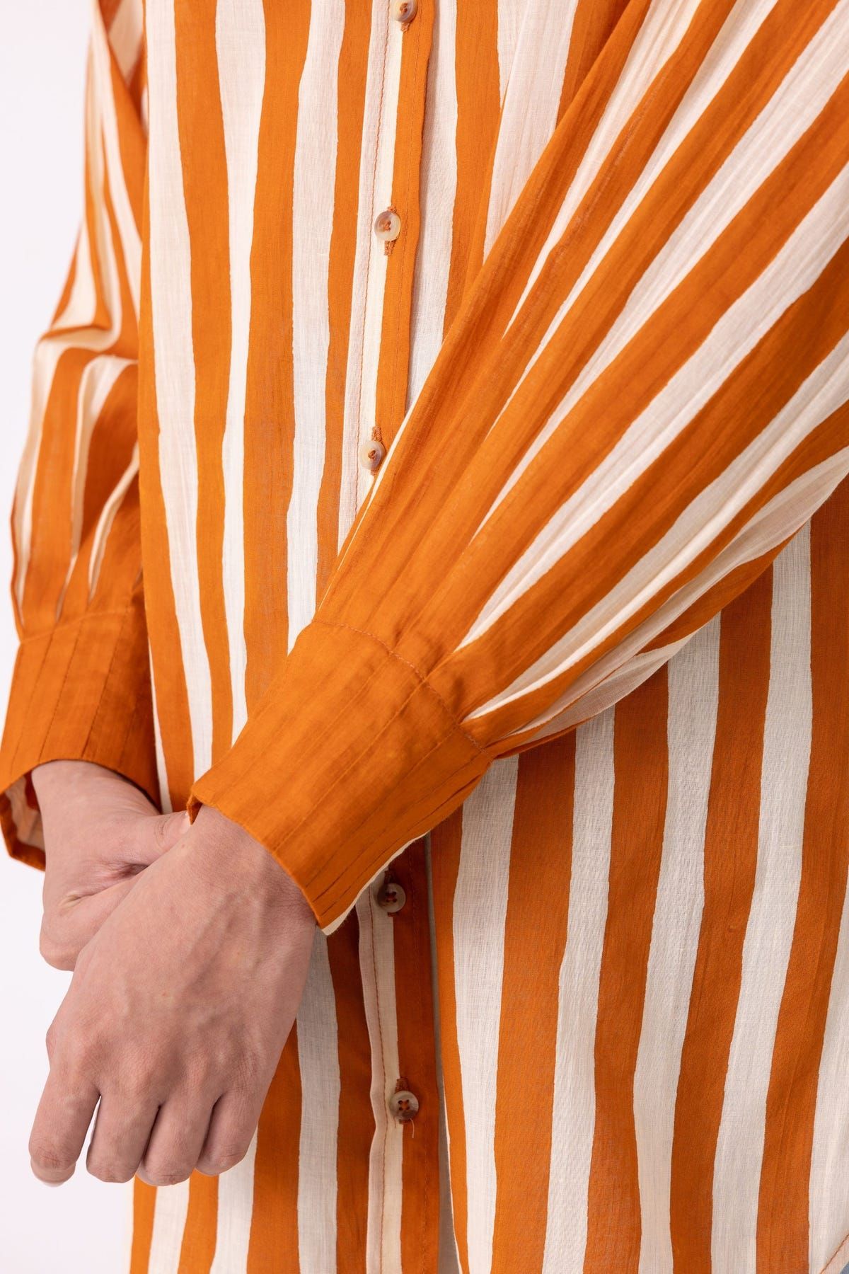 Tori Rust Striped Shirt - image 6