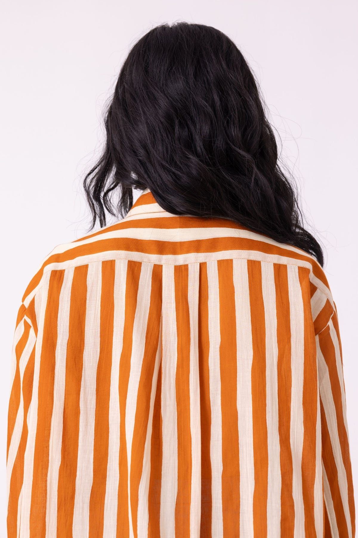 Tori Rust Striped Shirt - image 8