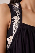 Themis Black Embroidered Dress view 11