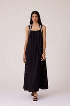 Themis Black Embroidered Dress view 12
