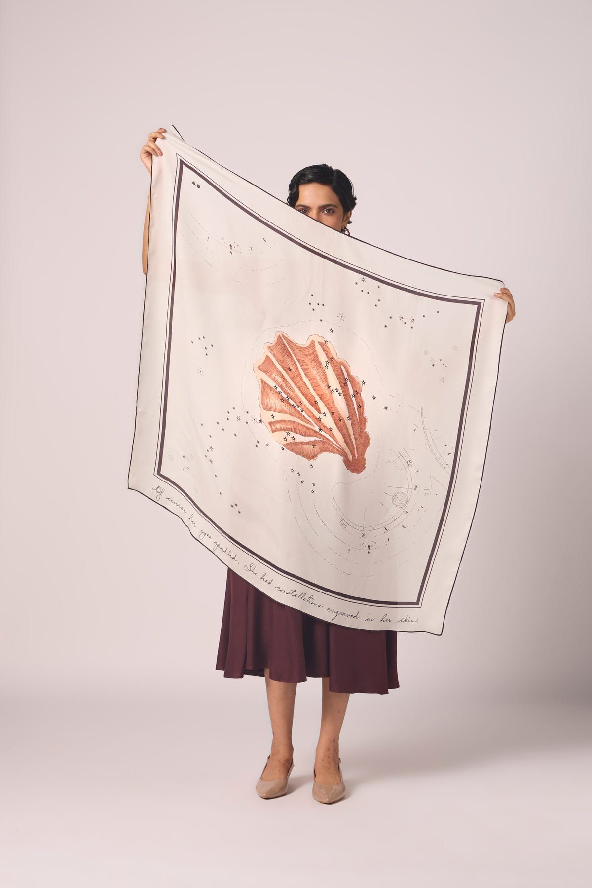 Cancer Printed Satin Scarf - image 1