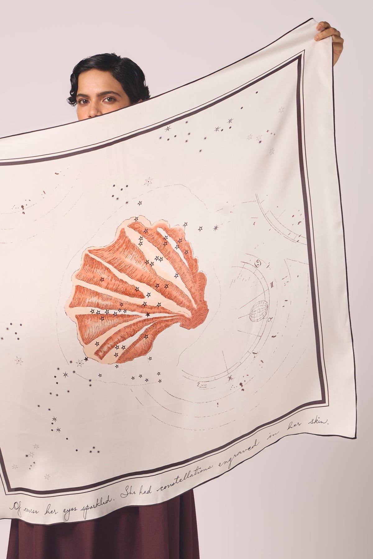 Cancer Printed Satin Scarf - image 3