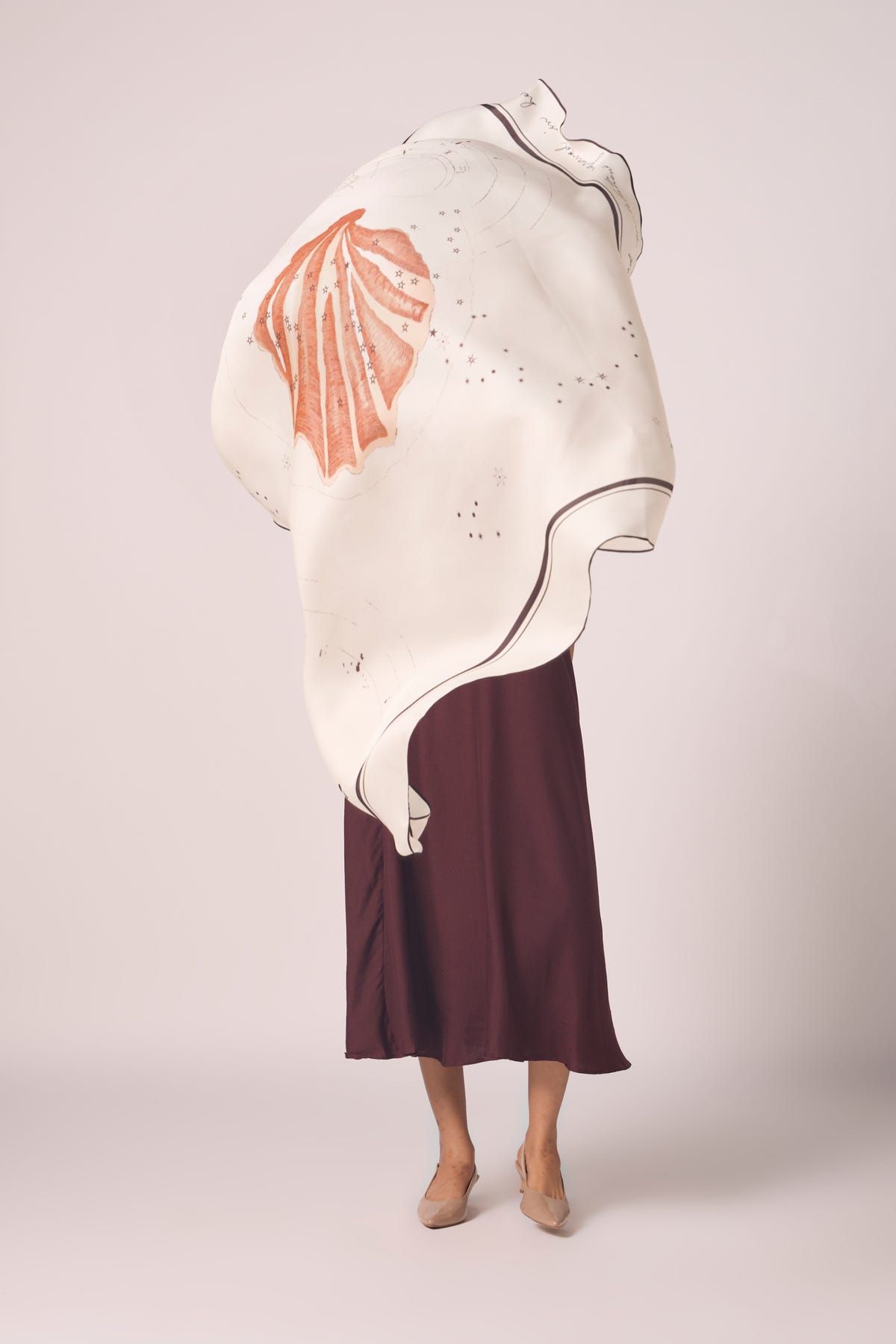 Cancer Printed Satin Scarf - image 4