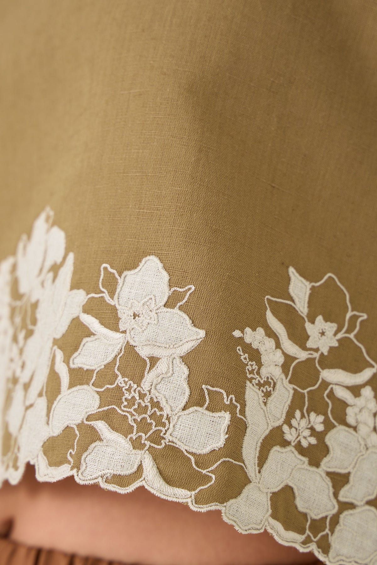 Asiri Olive Embroidered Top - image 2