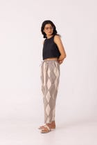 Sonja Hand Printed Barrel Pants view 3