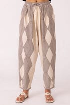 Sonja Hand Printed Barrel Pants view 4