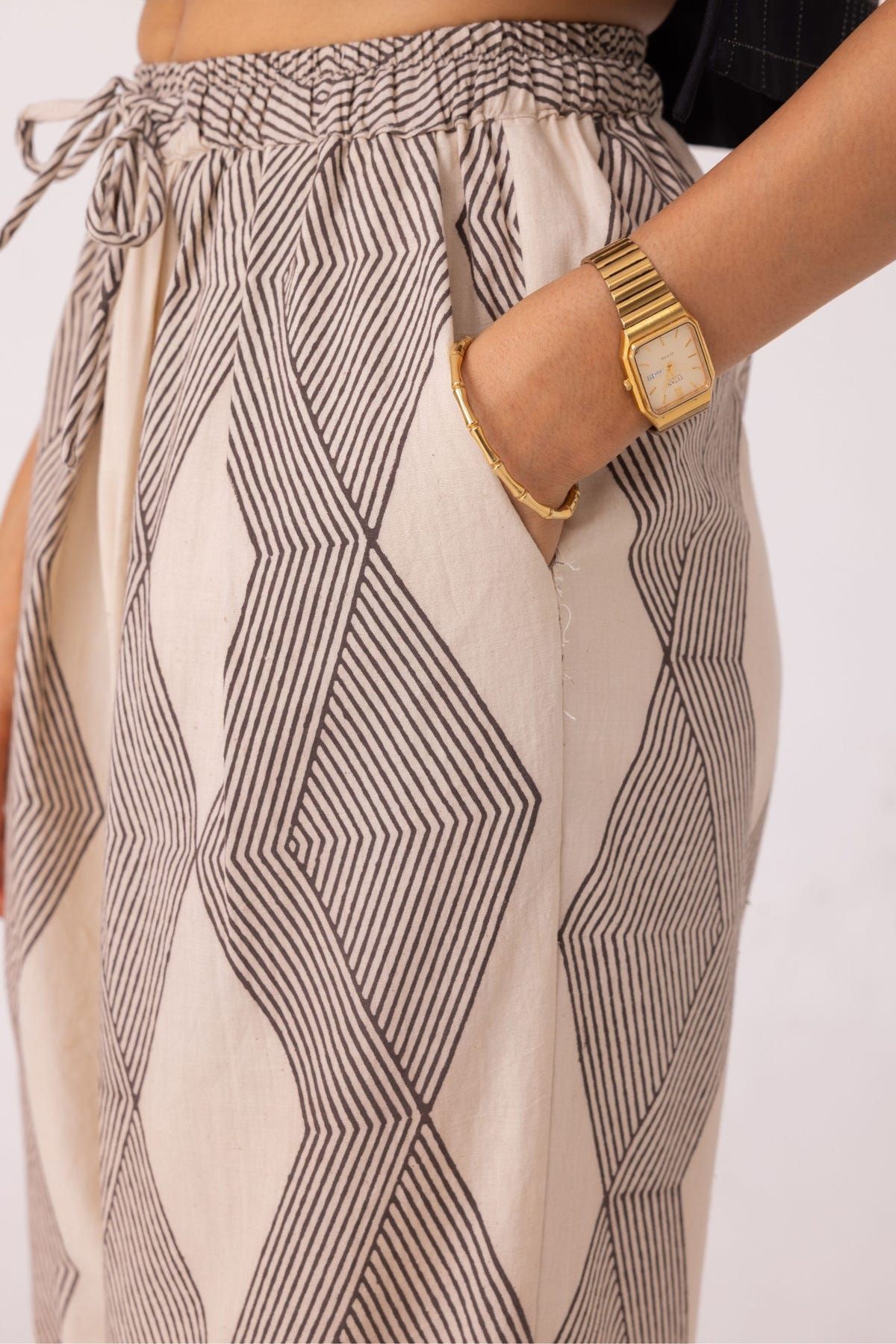 Sonja Hand Printed Barrel Pants - image 6