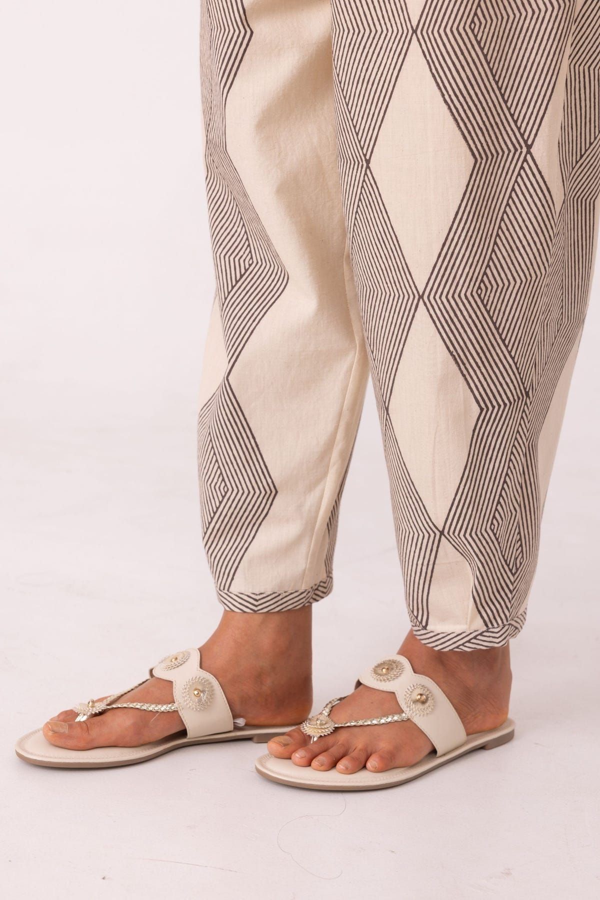 Sonja Hand Printed Barrel Pants - image 7