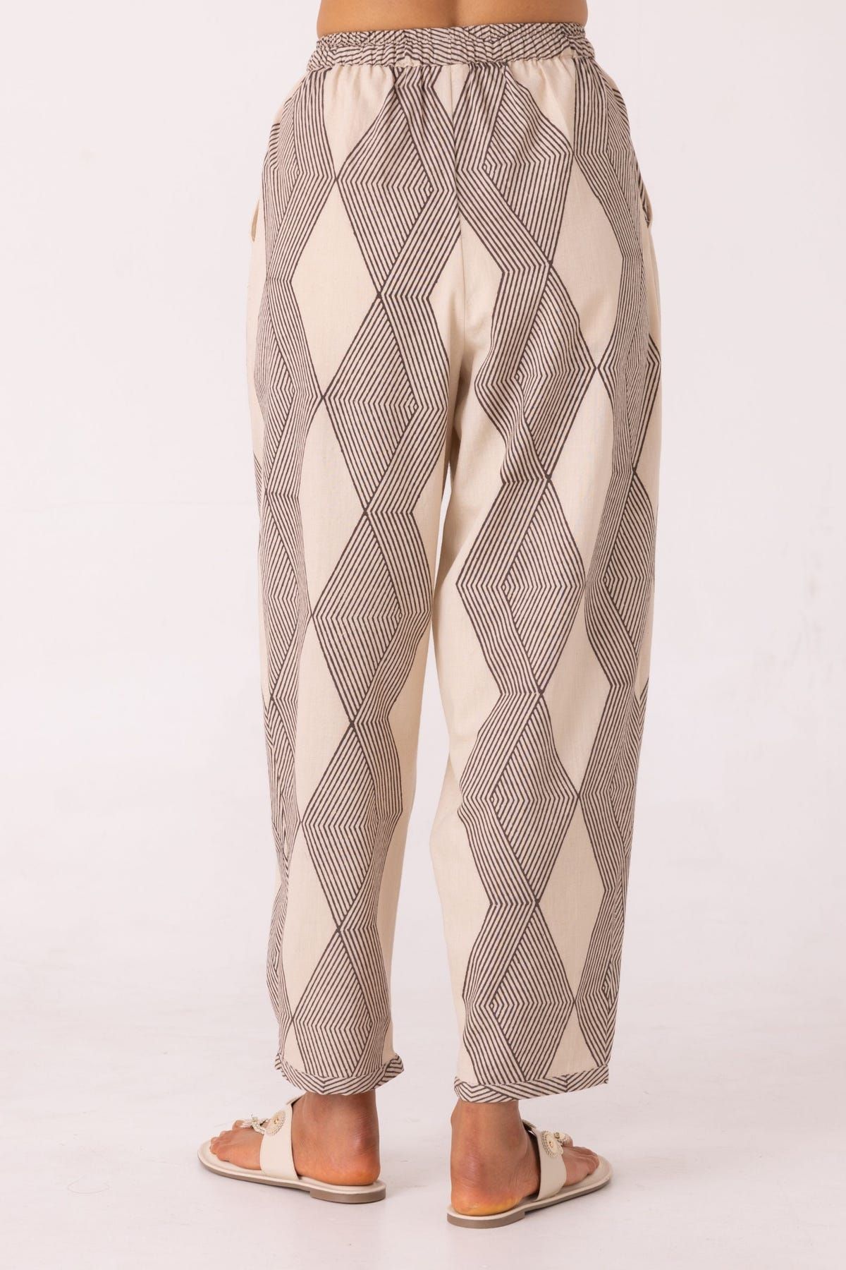 Sonja Hand Printed Barrel Pants - image 8