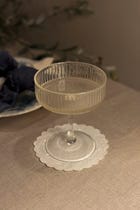 White Embroidered Cotton Coasters - Set of 2 view 1