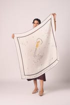 Aquarius Printed Satin Scarf view 1
