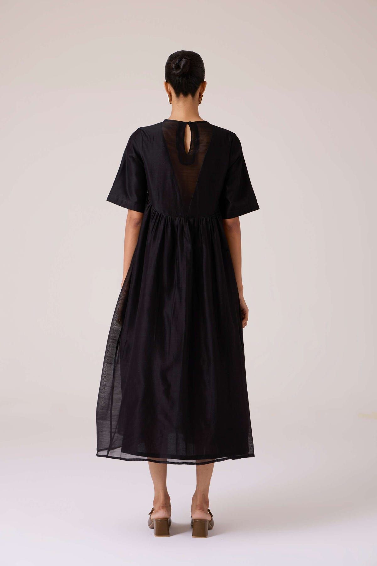 Callisto Black Handwoven Dress - image 13