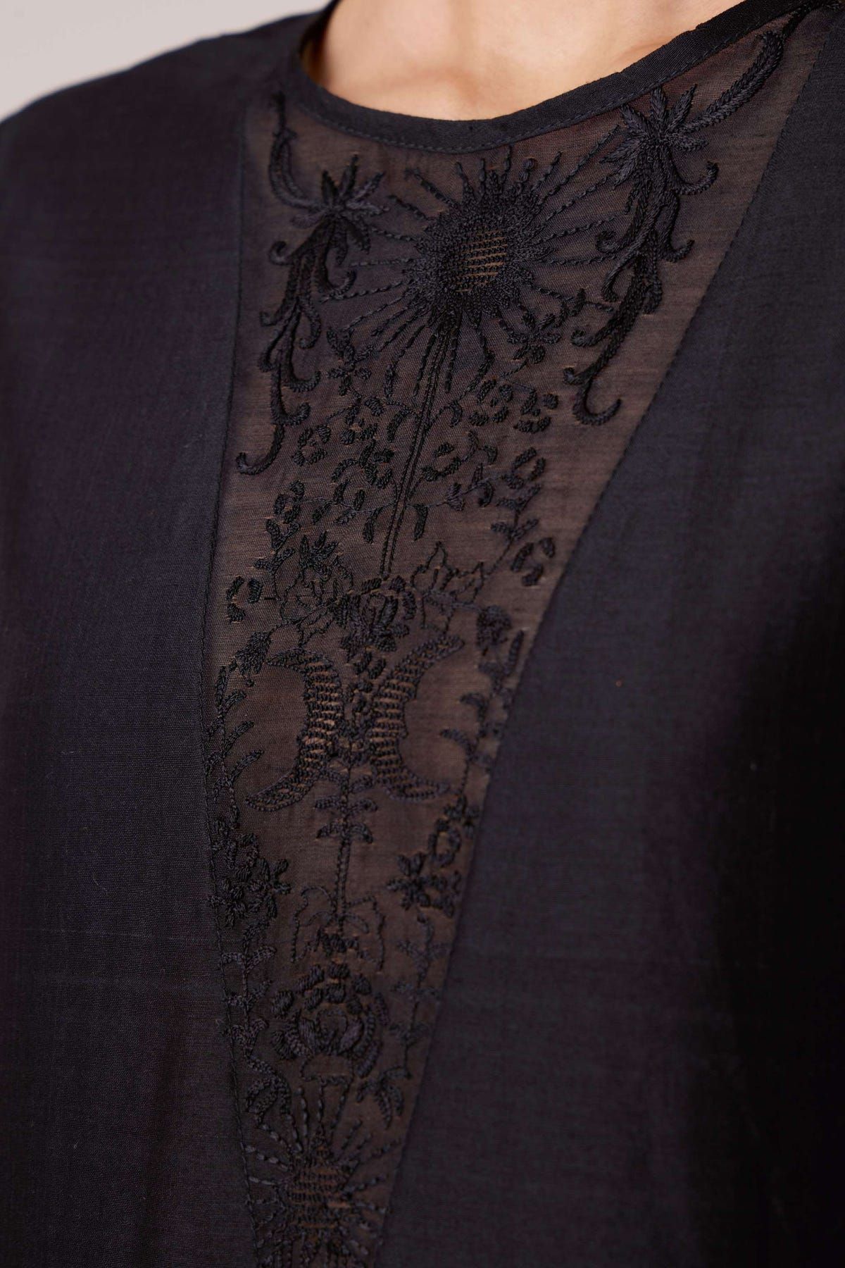 Callisto Black Handwoven Dress - image 6