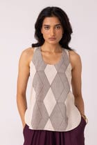 Emma Hand Printed Top view 1