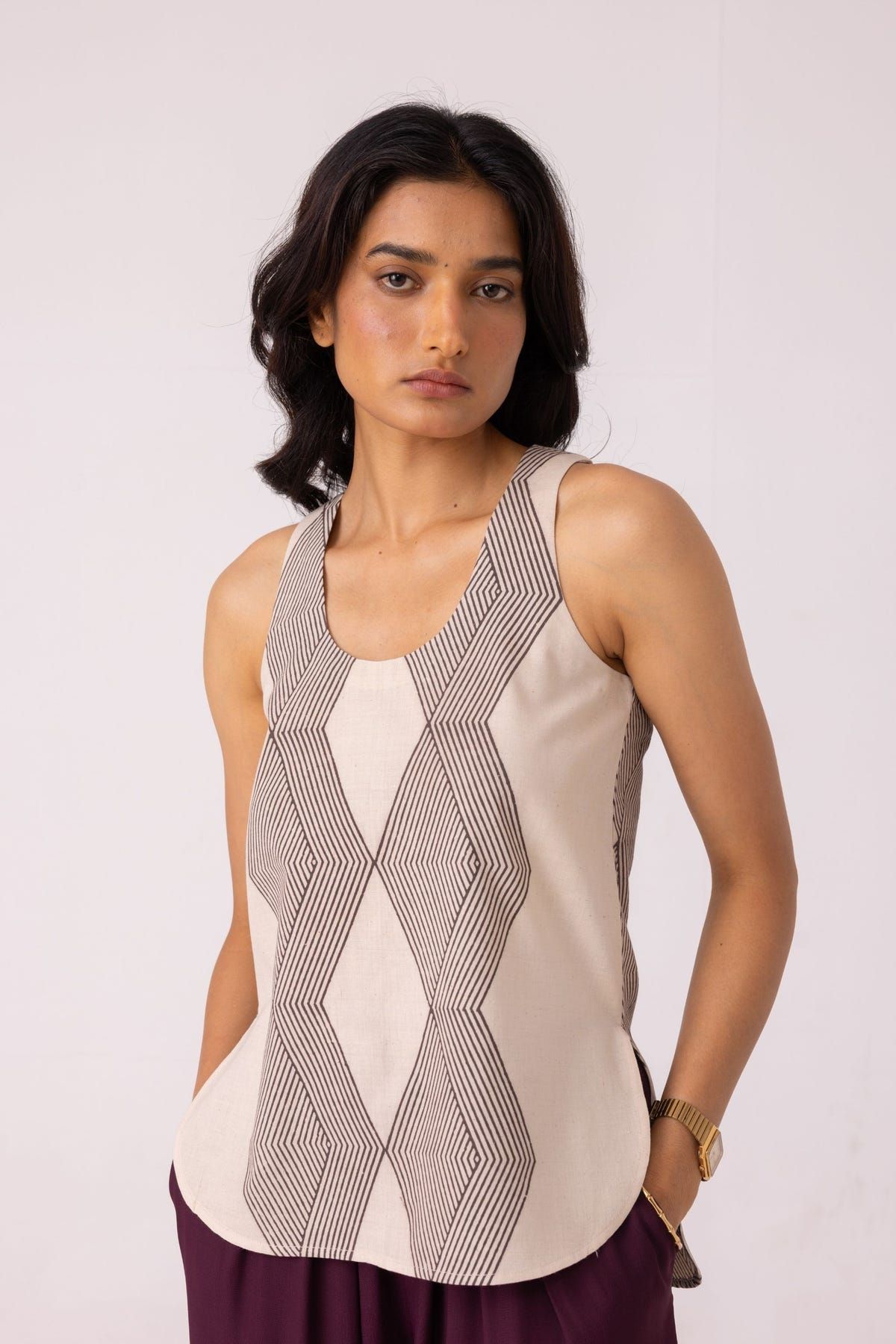Emma Hand Printed Top - image 4