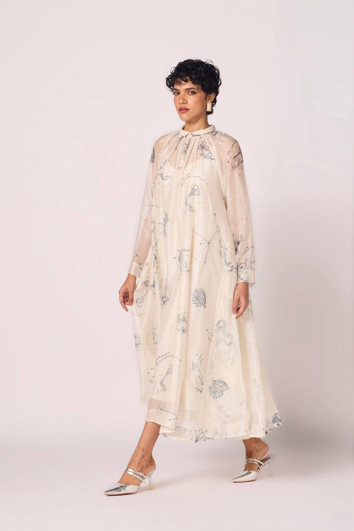Cheryl Zodiac Print Handwoven Dress - image 12