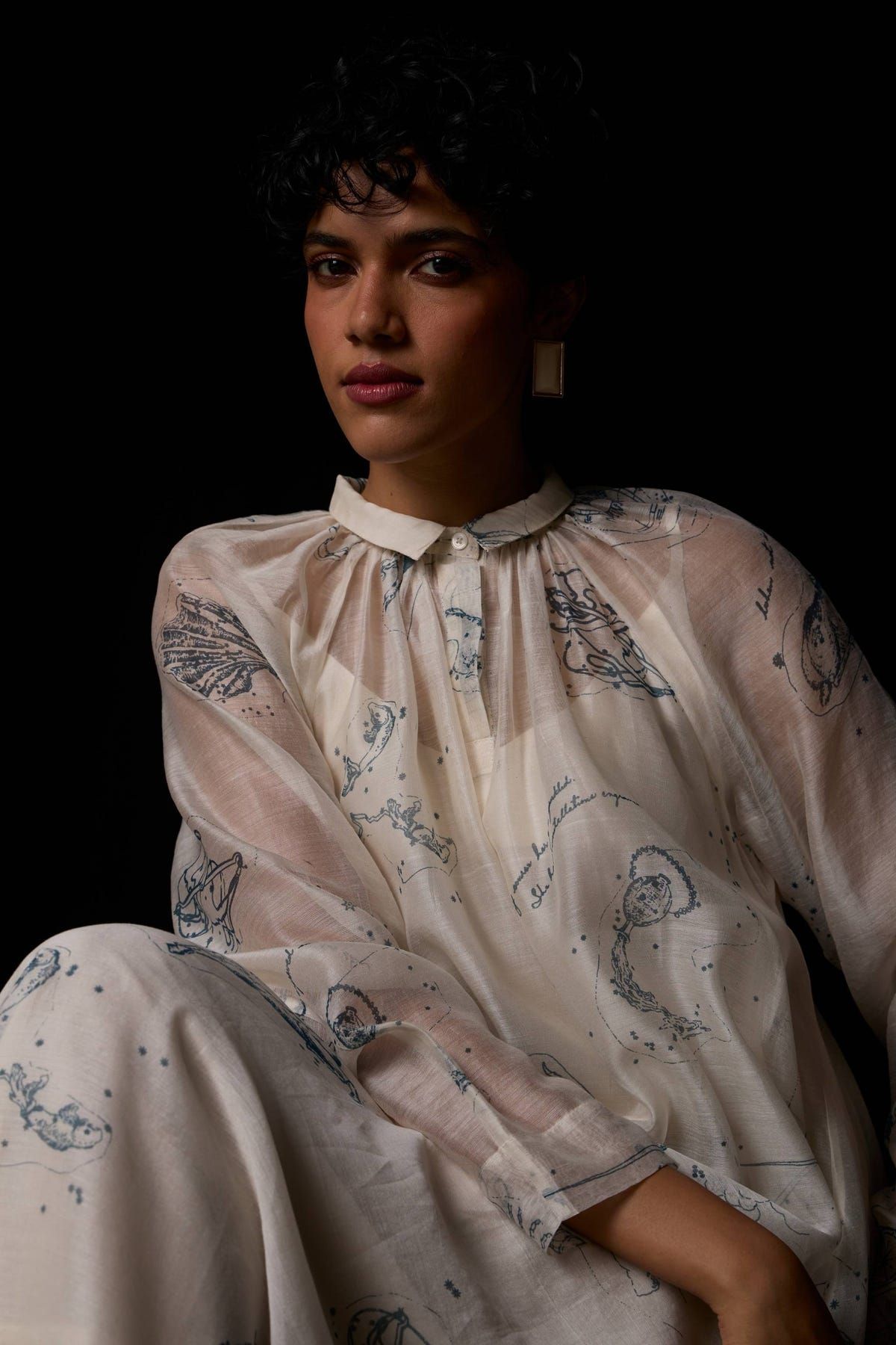 Cheryl Zodiac Print Handwoven Dress - image 19