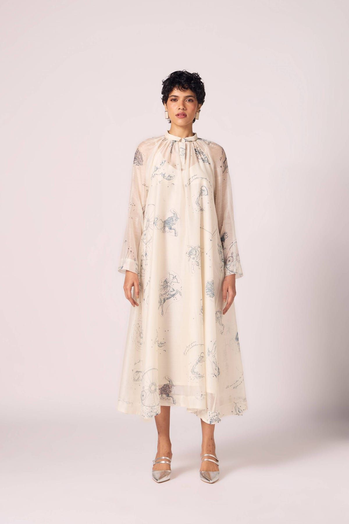 Cheryl Zodiac Print Handwoven Dress - image 2
