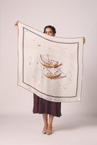 Libra Printed Satin Scarf view 1