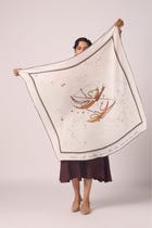 Libra Printed Satin Scarf view 3