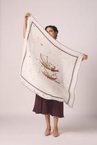 Libra Printed Satin Scarf view 4