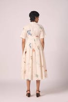 Aara Zodiac Print Pleated Dress view 14