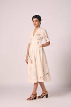 Aara Zodiac Print Pleated Dress view 10