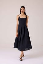 Eos Black Midi Dress view 11