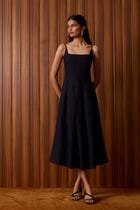 Eos Black Midi Dress view 15