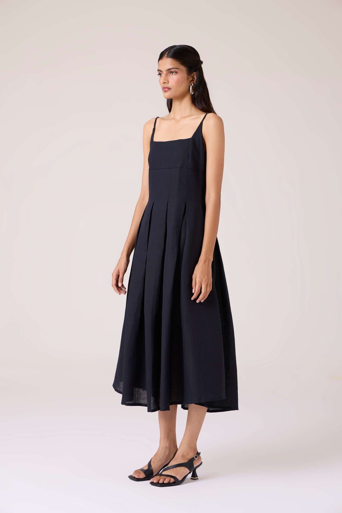 Eos Black Midi Dress - image 2