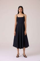 Eos Black Midi Dress view 3