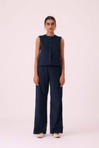 Hatchi Blue Needlecord Pants view 1