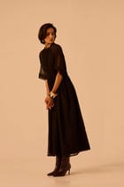 Arha Black Handwoven Dress view 1