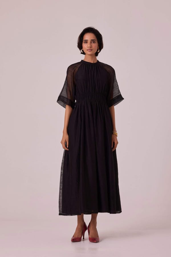The Summer House — Arha Black Handwoven Dress