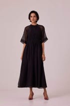 Arha Black Handwoven Dress view 3