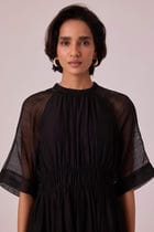 Arha Black Handwoven Dress view 4