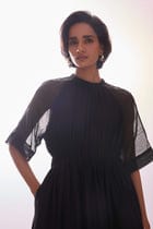 Arha Black Handwoven Dress view 6
