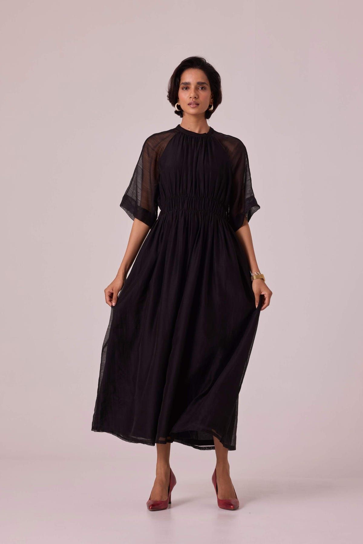 Arha Black Handwoven Dress - image 8