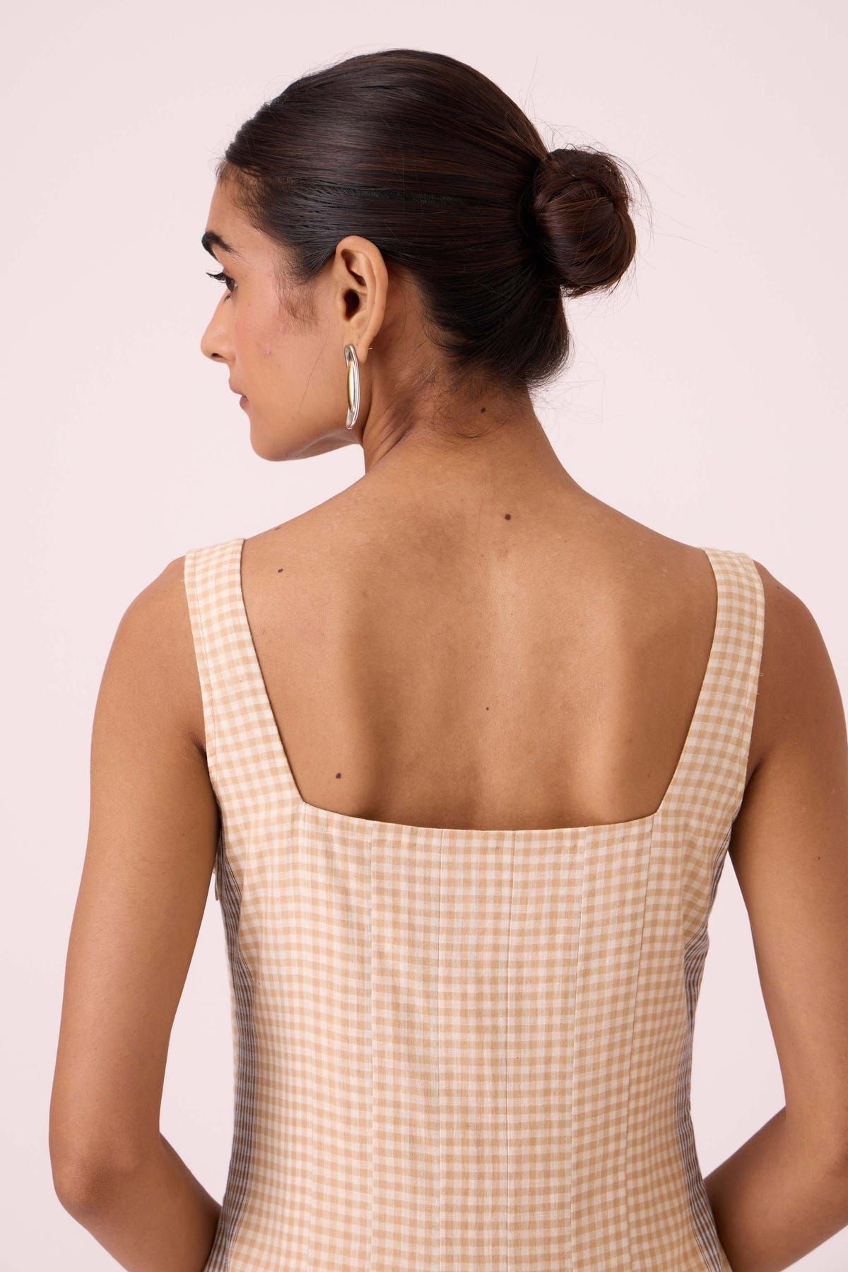 Bosie Beige Handwoven Dress - image 12