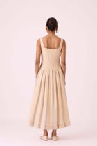 Bosie Beige Handwoven Dress view 13