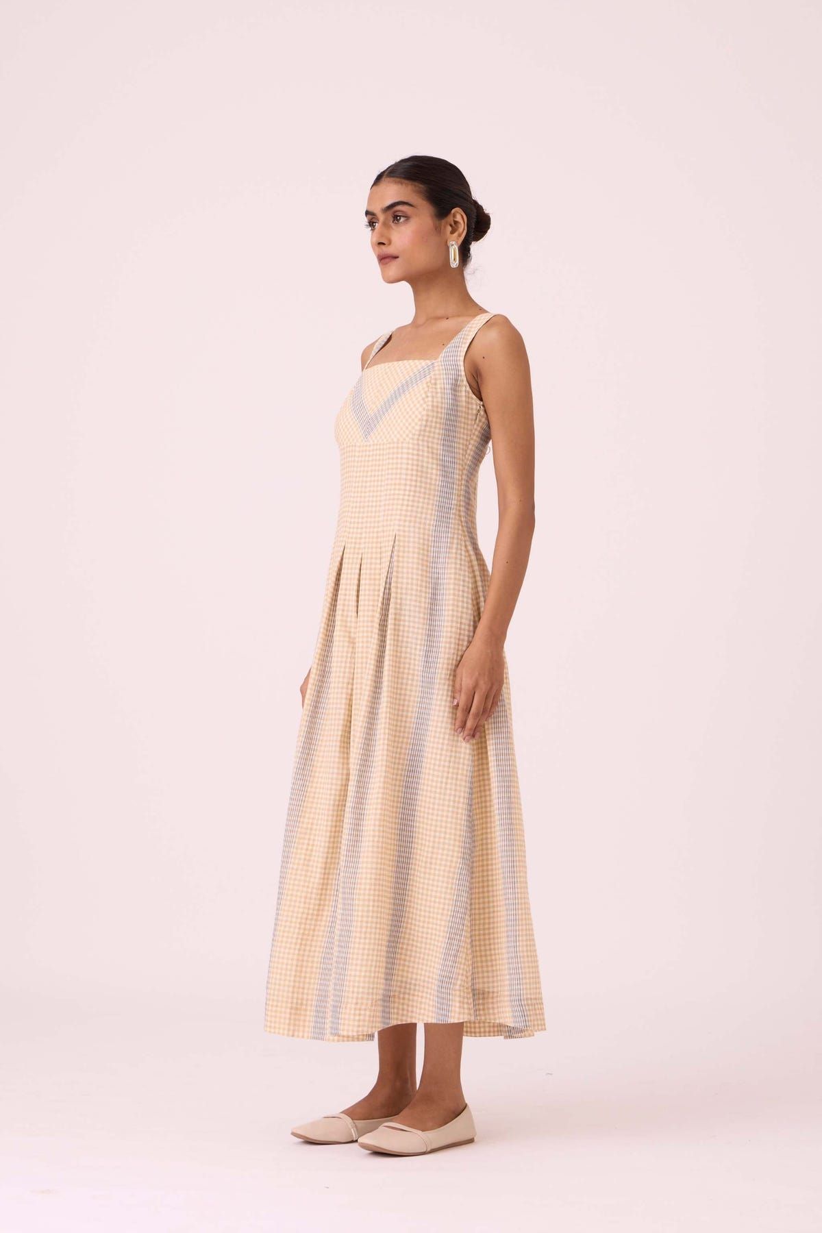 Bosie Beige Handwoven Dress - image 2